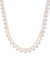 Effy Sterling Silver Freshwater Pearl Necklace In White