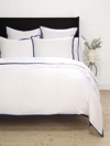 Pom Pom At Home Langston Sateen Duvet & Shams Collection In Navy