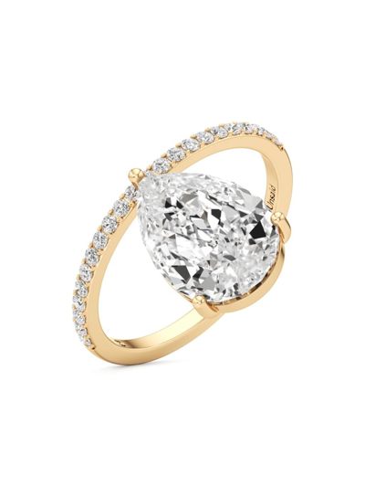 Unsaid Women's Tear 18k Yellow Gold & 3.33 Tcw Lab-grown Diamond Ring