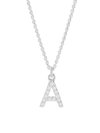 Brook & York Women's Blaire Sterling Silver & 0.3-1.1 Tcw Lab-grown Diamond Initial Pendant Necklace In Initial A