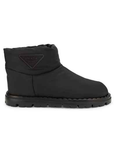 Prada Nylon Boots In Black