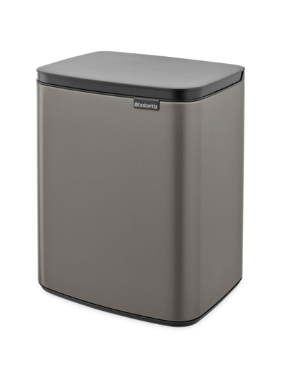 Brabantia Bo 3.25-gallon Trash Can In Platinum