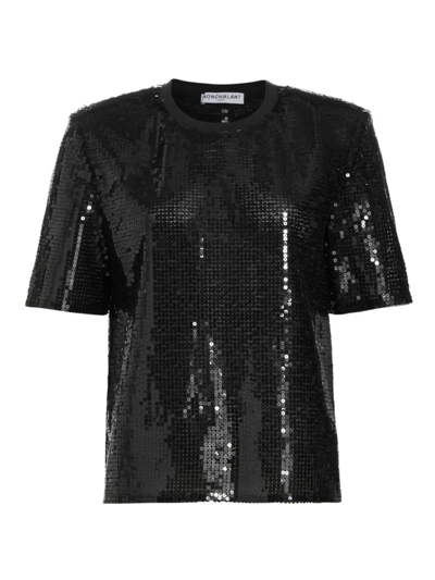 Nonchalant Label Women's Grace Sequin T-shirt In Black