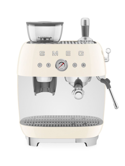 Smeg 50's Retro Line Espresso Machine In Cream