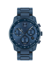 Movado Men's 44mm Bold Verso Ceramic Watch In Blue