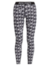 PALM ANGELS WOMEN'S CHECKERED PALM LEGGINGS