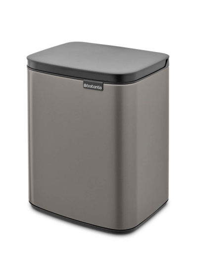 Brabantia Bo 1.75-gallon Trash Can In Platinum