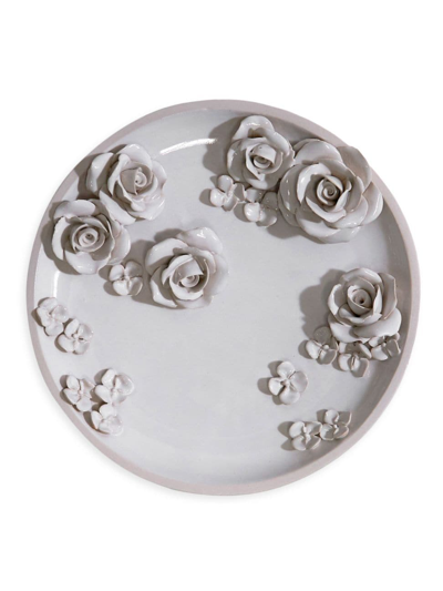Venus Et Fleur Home Rosette Tray In Ceramic