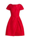 Carolina Herrera Women's Icon Silk Faille Cocktail Dress In Icon Red