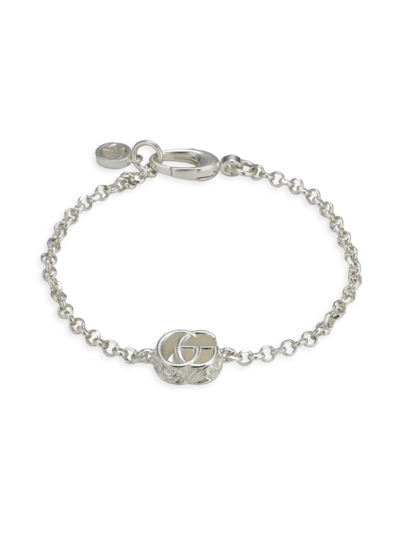 GUCCI WOMEN'S GG MARMONT STERLING SILVER BRACELET