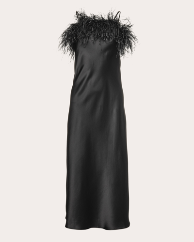 Vasiliki Women's Roma Silk Slip Dress In Black
