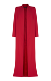 Sophie Et Voila Long Tailored Coat In Red