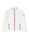Fusalp Kids White Altair Padded Panel Jacket In White