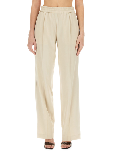 Helmut Lang Wide Leg Trousers In Ivory