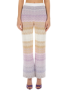 Missoni Zigzag Knit Trousers In Multicolour