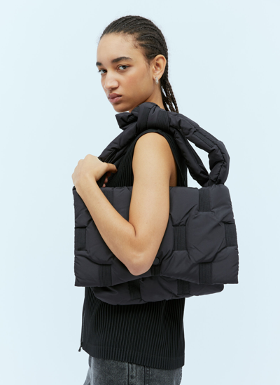 Issey Miyake Square Cushion Shoulder Bag | Black | FARFETCH