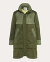 Caalo Sustainable Down Hooded Anorak In Green