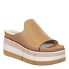 Naked Feet Flow Wedge Slide Sandal In White