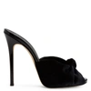Giuseppe Zanotti Bridget Velvet Sandals In Black