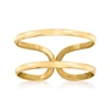 CANARIA FINE JEWELRY CANARIA 10KT YELLOW GOLD OPEN-SPACE RING
