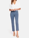 Nydj Sheri Frayed Hem Slim Jeans In Blue