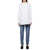 Proenza Schouler Mandarin Long Sleeve Collar Tunic In White In White