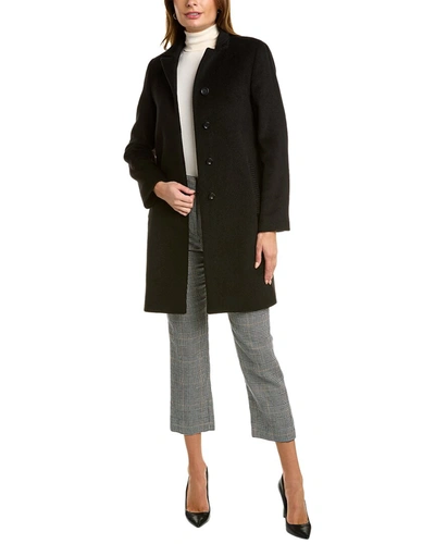 Cinzia Rocca Icons Wool-blend Coat In Black