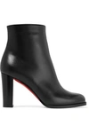 Christian Louboutin Adox 85 Leather Ankle Boots In Black