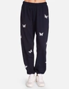 Lauren Moshi Chantria Optimist Butterflies In Dark Navy