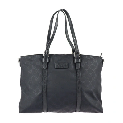 Gucci Cabas Black Canvas Tote Bag ()