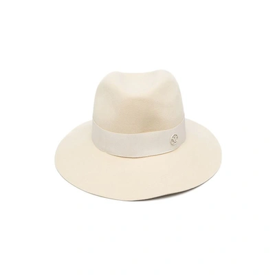 Maison Michel Hat In Neutrals