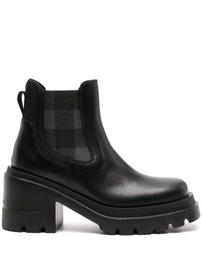 Woolrich 80mm Round-toe Leather Boots In Black