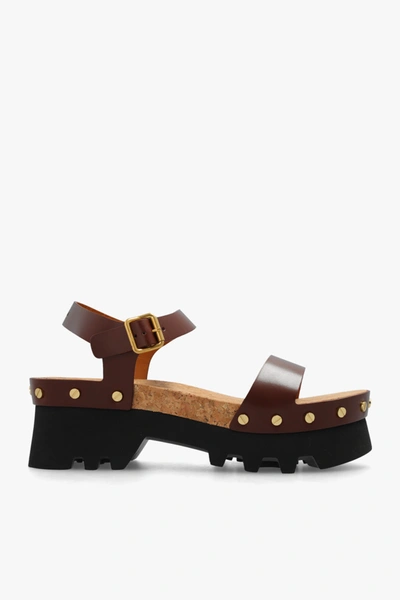 Chloé Owena Ankle-strap Leather Sandals In New