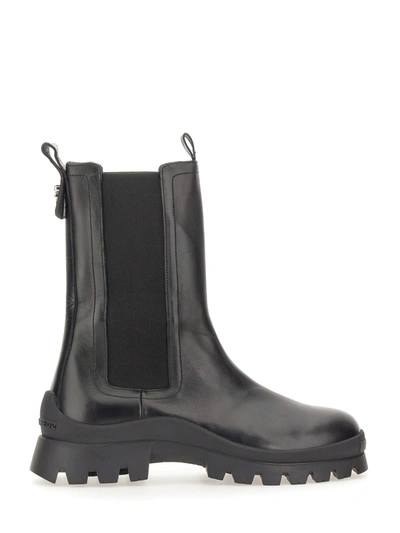 Dsquared2 Leather Boot In Nero