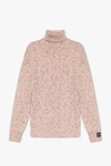 RAF SIMONS RAF SIMONS PINK RELAXED-FITTING TURTLENECK SWEATER