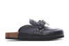 Jw Anderson Padlock Leather Mule Slides In Black
