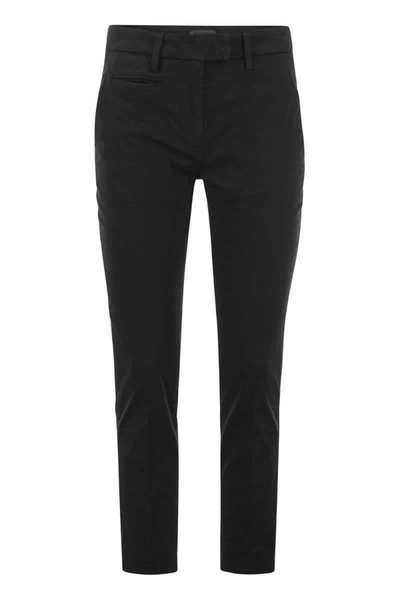 DONDUP DONDUP PERFECT - SLIM FIT PANTS IN MODAL AND COTTON