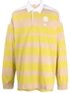 Wales Bonner City Organic-cotton Polo Shirt In Yellow