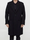 Ami Alexandre Mattiussi Wool Coat In Black