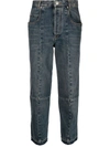 ISABEL MARANT ISABEL MARANT HIGH-RISE PANELLED TAPERED JEANS