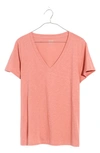 MADEWELL WHISPER COTTON V-NECK T-SHIRT