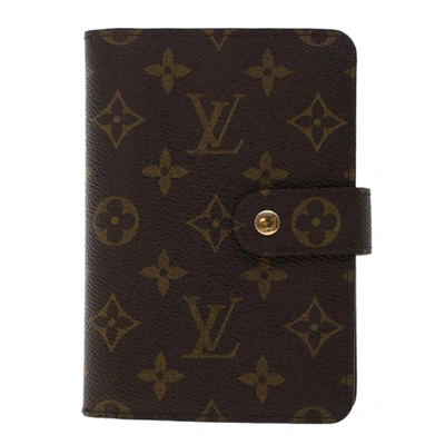 Pre-owned Louis Vuitton Porte Papiers Zippé Brown Canvas Wallet  ()
