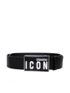 Dsquared2 Leather Belt In Black