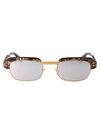 Gucci Eyewear Rectangular Frame Sunglasses In 002 Brown Brown Silver