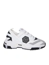 Philipp Plein Predator Sneakers In White Polyurethane In White