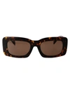 Versace Womens Brown 0ve4444u Branded-arm Rectangle-frame Tortoiseshell Acetate Sunglasses In 108/73 Havana