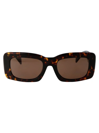 Versace Womens Brown 0ve4444u Branded-arm Rectangle-frame Tortoiseshell Acetate Sunglasses