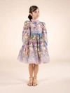 Marchesa Flower Embroidered Tulle Gown In Multicolor