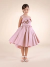 Marchesa Rose Detail Taffeta Gown In Pink