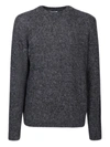 Lardini Wool-blend Sweater In Black
